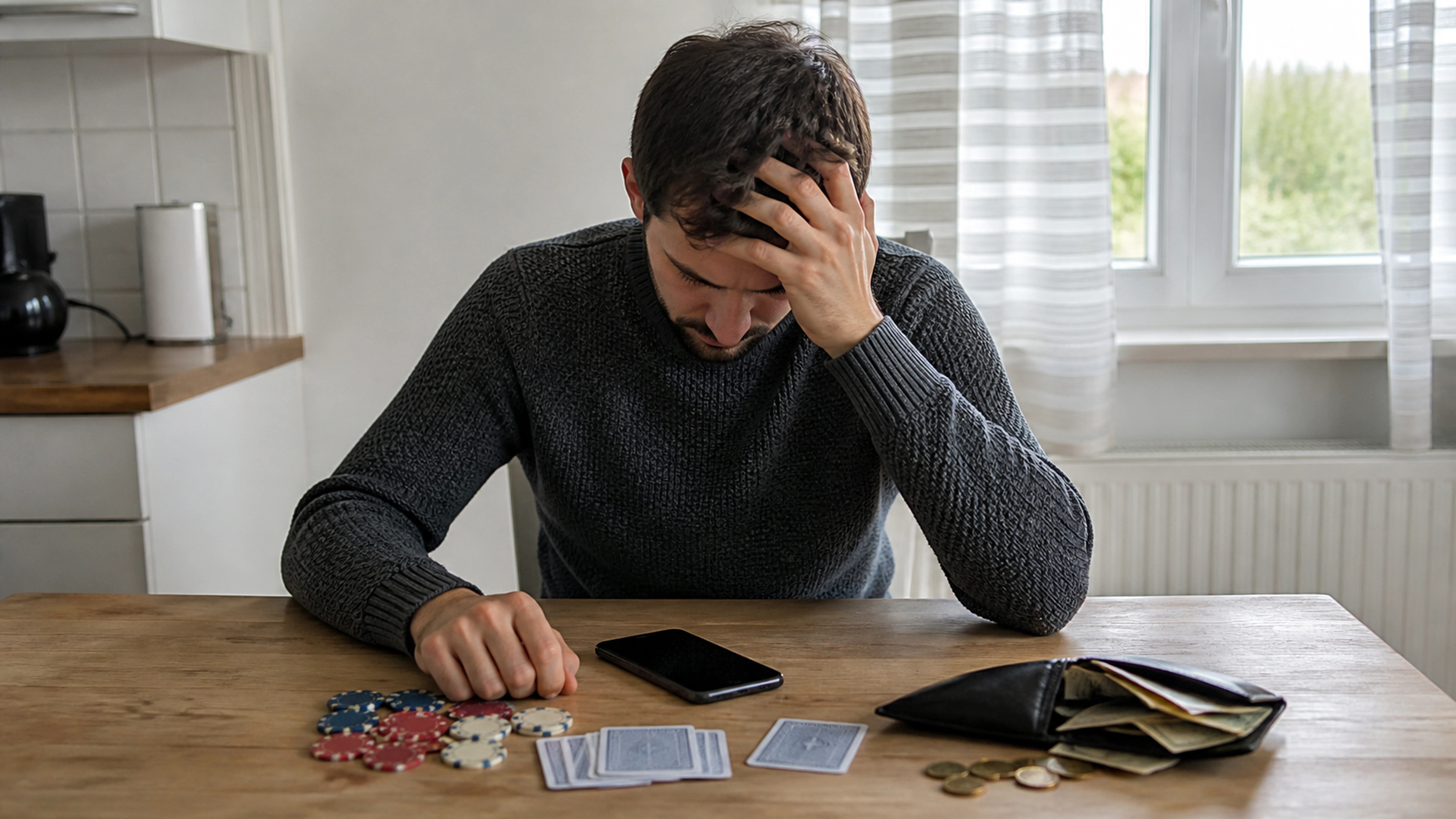 Illustration éditoriale pour l’article « Addiction aux jeux d'argent : les symptômes et signes clés »