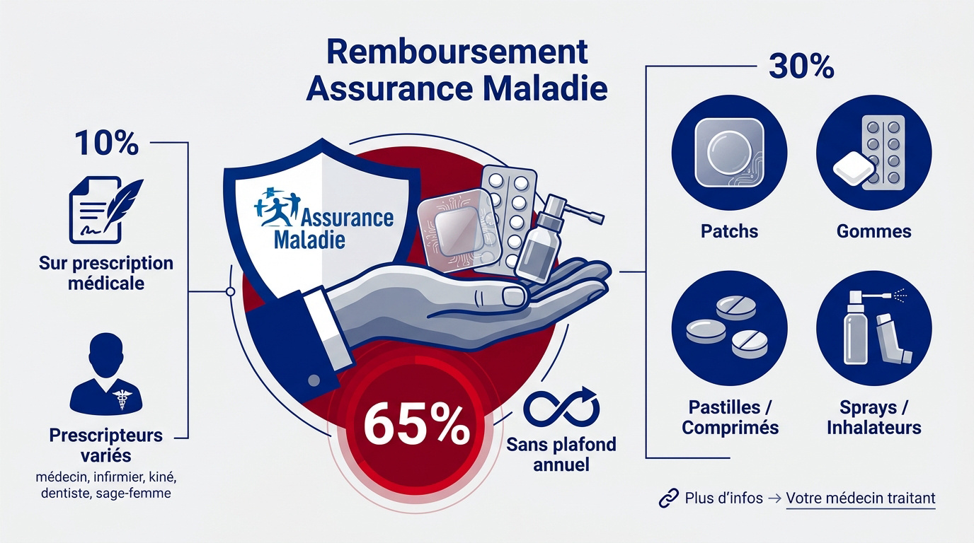 Remboursement des substituts nicotiniques par l'Assurance Maladie