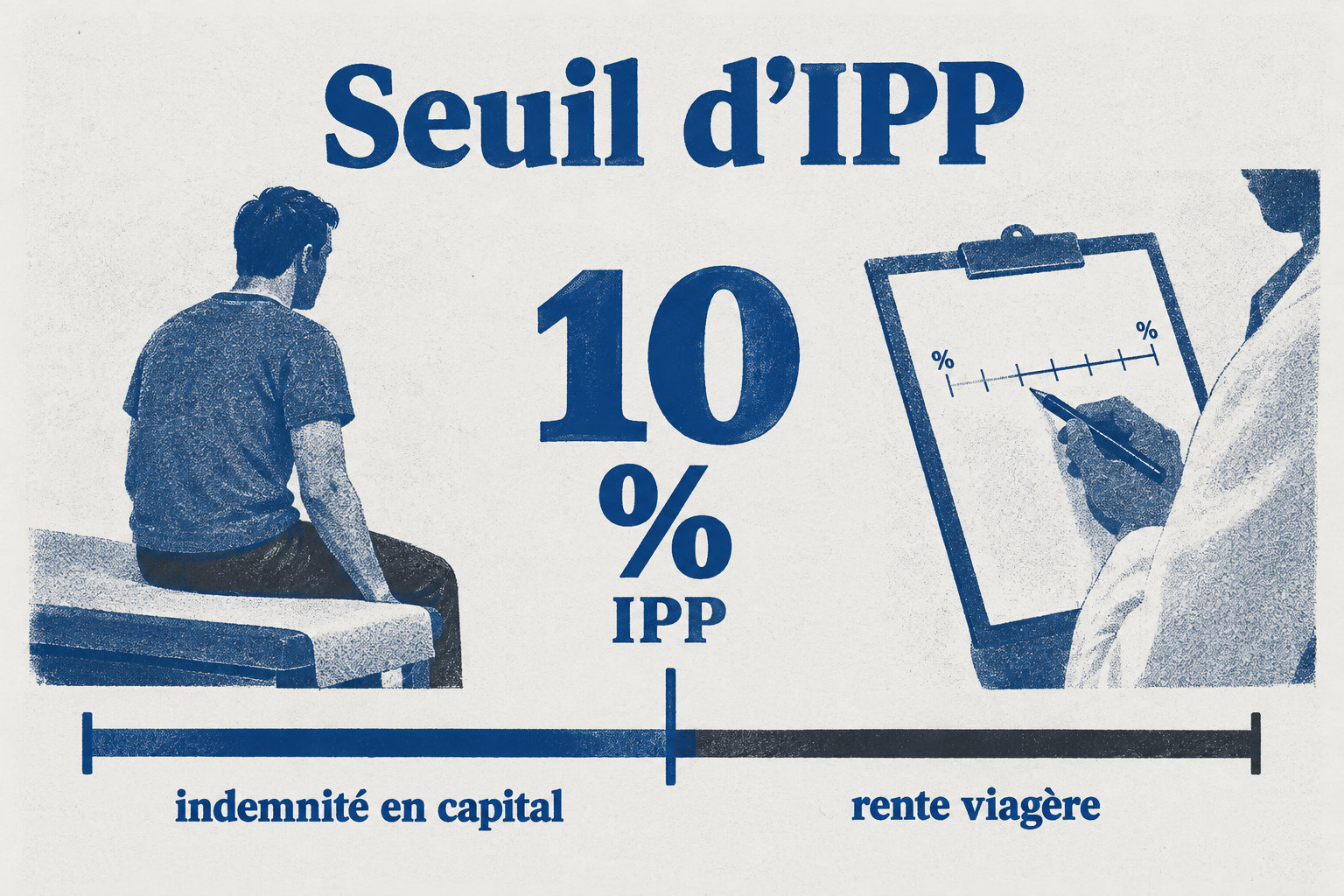 Le seuil de 10 % d’IPP distingue l’indemnité en capital de la rente viagère.